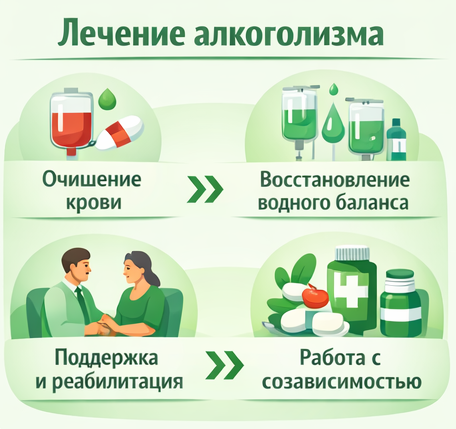 лечение алкоголизма в Северодвинске этапы